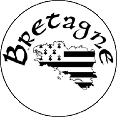 Fahnen Frankreich Regionen Bretagne Runde 