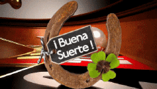 Messages Espagnol Buena Suerte Fond Animé 004 