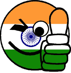 Flags Asia India Smiley - OK 