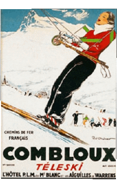 Humour - Fun Affiches Rétro - Lieux France Alpes 