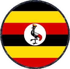 Bandiere Africa Uganda Tondo 