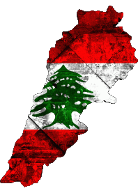 Drapeaux Asie Liban Carte 