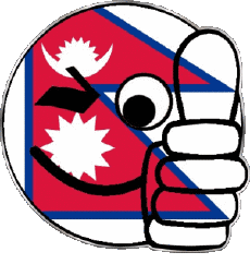 Bandiere Asia Nepal Faccina - OK 