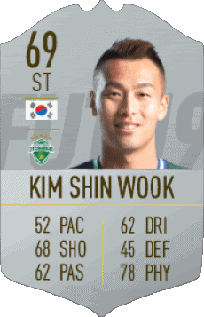 Multimedia Vídeo Juegos F I F A - Jugadores  cartas Corea del Sur Kim Shin Wook 