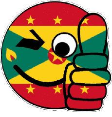 Bandiere America Isole Grenada Faccina - OK 