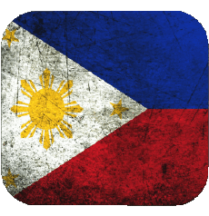 Drapeaux Asie Philippines Carré 