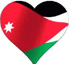 Flags Asia Jordan Heart 