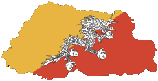Flags Asia Bhutan Various 