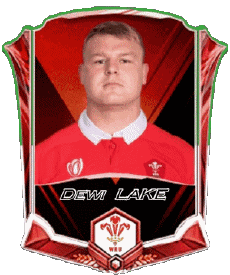 Sport Rugby - Spieler Wales Team 2025 Dewi LAKE 