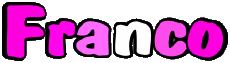 Prénoms MASCULIN - Italie F Franco 