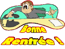 Nachrichten Französisch Bonne Rentrée Transparenter Hintergrund 08 