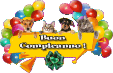 Mensajes Italiano Buon Compleanno Animali 007 