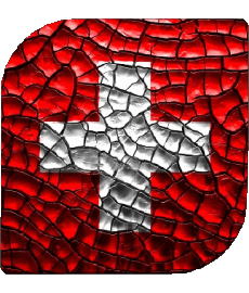 Drapeaux Europe Suisse Carré 