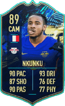 Multi Média Jeux Vidéo F I F A - Joueurs Cartes France Christopher Nkunku 