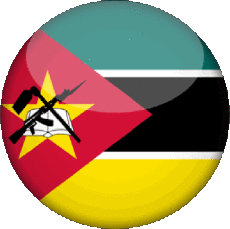 Fahnen Afrika Mozambique Rond 