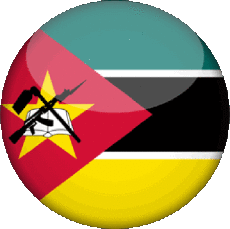 Flags Africa Mozambique Rond 