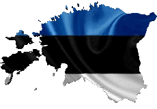 Drapeaux Europe Estonie Carte 