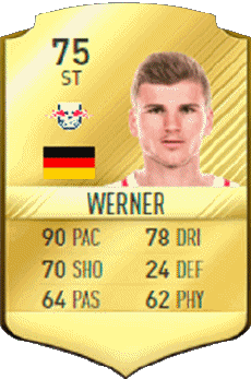Multimedia Videogiochi F I F A - Giocatori carte Germania Timo Werner 