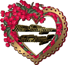 Nachrichten Deutsche Alles Gute zum Geburtstag Herz 003 