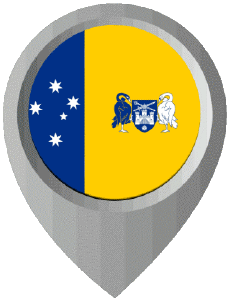 Banderas Oceanía Australia Australian Capital Territory Marcador de ubicación 