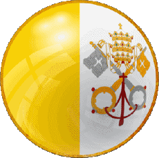 Drapeaux Europe Vatican Rond 