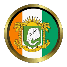 Flags Africa Ivory Coast Round - Rings 