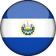 Fahnen Amerika Salvador Runde 