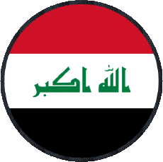 Drapeaux Asie Iraq Rond 