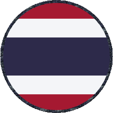 Drapeaux Asie Thaïlande Rond 