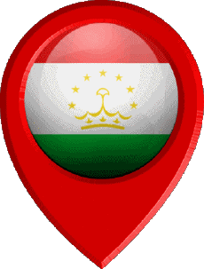 Bandiere Asia Tajikistan Perno di posizione 