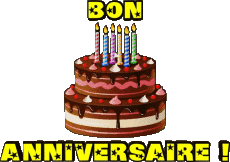 Nachrichten Französisch Bon Anniversaire Gateaux 001 