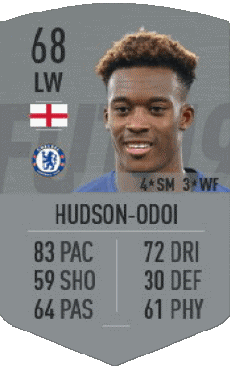 Multimedia Videospiele F I F A - Karten Spieler England Callum Hudson-Odoi 