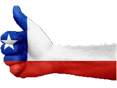 Fahnen Amerika Chile Verschiedene 