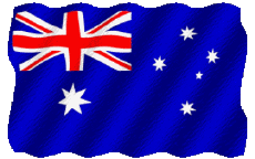 Banderas Oceanía Australia Nacional Ondulación 