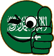 Banderas Asia Arabia Saudita Smiley - OK 