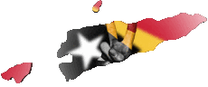 Drapeaux Asie Timor Oriental Carte 