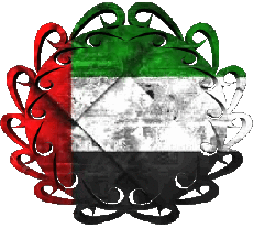 Fahnen Asien Vereinigte Arabische Emirate Form 01 