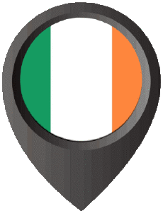 Fahnen Europa Irland Standort-Pin 