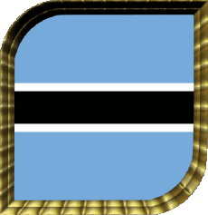 Drapeaux Afrique Botswana Carré 