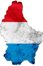 Banderas Europa Luxemburgo Mapa 