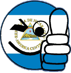 Banderas América Nicaragua Smiley - OK 
