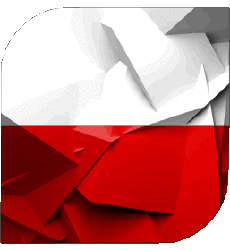 Bandiere Europa Polonia Quadrato 