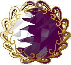 Bandiere Asia Qatar Forma 