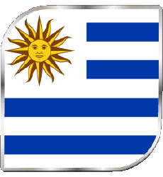 Banderas América Uruguay Plaza 