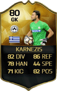 Multi Média Jeux Vidéo F I F A - Joueurs Cartes Grèce Orestis Karnezis 