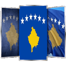 Banderas Europa Kosovo Forma 