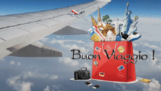 Mensajes Italiano Buon Viaggio Fondo animado 001 