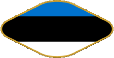 Bandiere Europa Estonia Ovale 