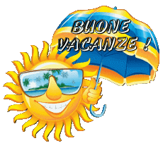 Mensajes Italiano Buone Vacanze Fondo transparente 15 