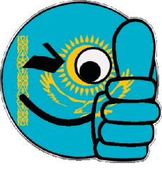 Banderas Asia Kazajstán Smiley - OK 
